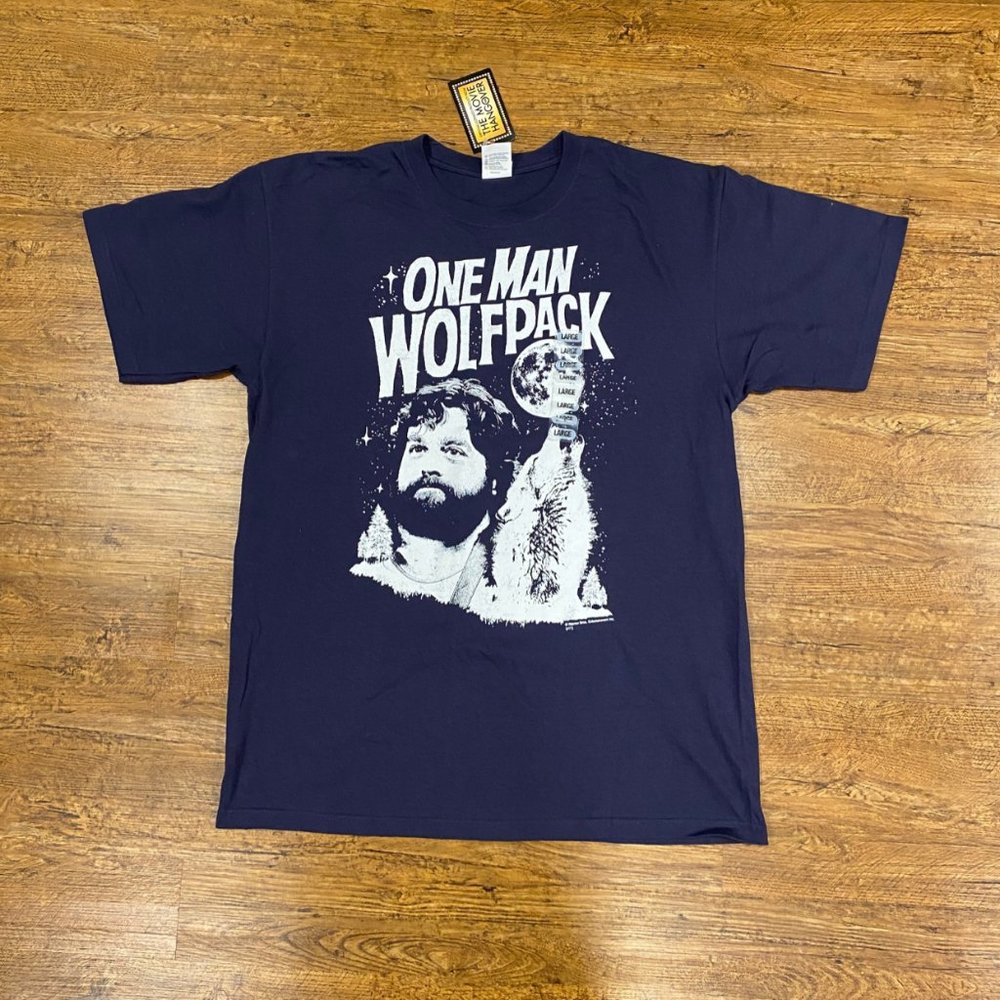 NWT The Hangover Movie Official Licensed Movie Promo Blue Graphic T-Shirt Men L
